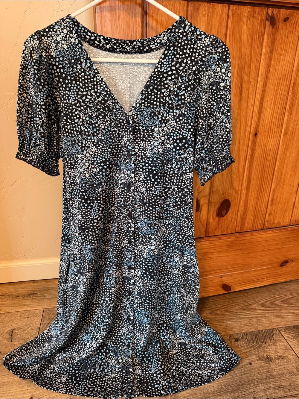 GARNET HILL Eileen West White Cotton Lawn Eyelet Dress XS